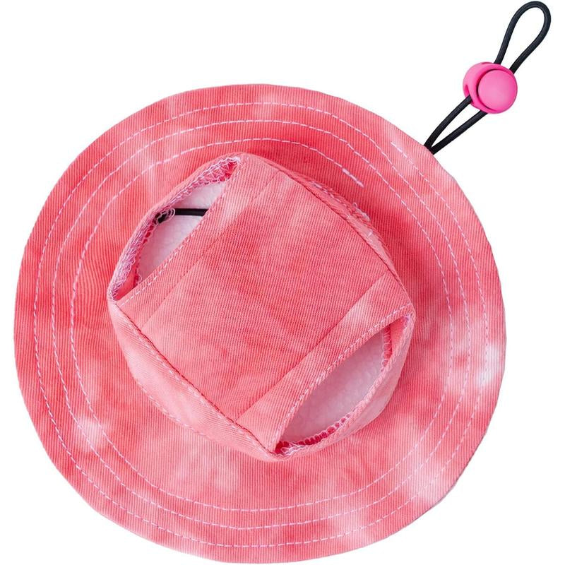 Pet Hat with Ear Holes Sunscreen Baseball Cap Suitable for Small and Mediumsized Dogs Outdoor Climbing Hat in Summer Pet Products Pink Medium
